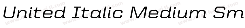 United Italic Medium SmCd Regular字体转换